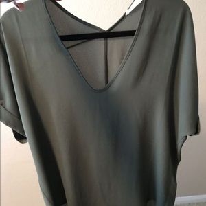 Green blouse